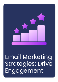 E-Book cover titled email marketing strategies: drive engagement.